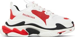 Кроссовки Balenciaga Wmns Triple S Sneaker 'White Red Black', белый 524039 w2fw5 1261 | white