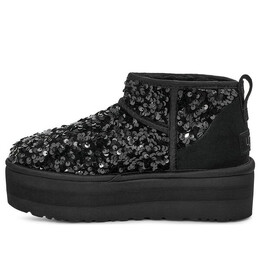 Кроссовки ультра мини с крупными пайетками Ugg, черный 1135060-blk | black