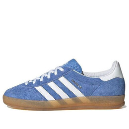 Кроссовки газель для помещений Adidas, синий hq8717 | blue/white/brown