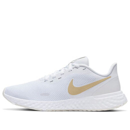 Кроссовки Revolution 5 золотые Nike, белый bq3207-108 | white/gold