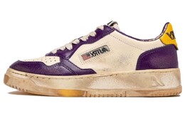 Кроссовки Autry Medalist Super Vintage Distressed, белый/фиолетовый avlw-bc01 | white/purple