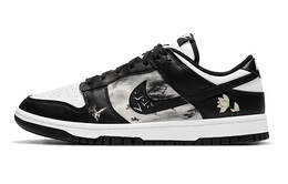 Кроссовки Nike Dunk Skateboard Shoes Women's Low-Top White Black cw1590-100(team10-走马观花) | black