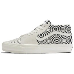 Кроссовки Vans Sk8 Premium -Mid 83 'Pattern Clash', белый/черный vn000cqqfs8 | white/black