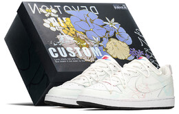 Кроссовки Nike Skateboarding Shoes Women's Low-top White/Blue/Pink, розовый dv5456-108(teama-彩玫瑰s-box) | pink blue white