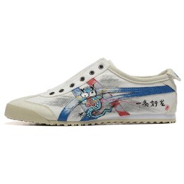 Кроссовки Onitsuka Tiger MEXICO 66 Casual Shoes Unisex Low-Top White Blue Red d3k0n-0143(team54-一条好龙） | white