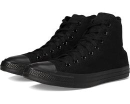 Кроссовки Unisex Converse Chuck Taylor All Star High-Top Sneaker, цвет Monochrome Black 107999 | monochrome black