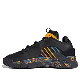 Кроссовки оригиналы стритбол Adidas, черный fx7889 | black/yellow/blue/pink