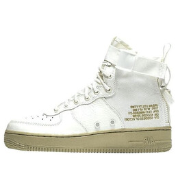Кроссовки sf air force 1 mid Nike, белый aa3966-100 | ivory/neutral olive