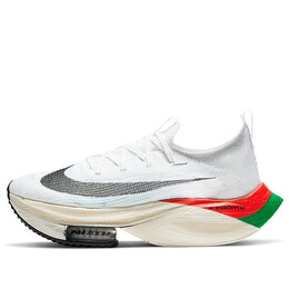 Кроссовки air zoom alphafly next% Nike, белый dd8878-101 | white/black/lucky green/chile red/pale ivory
