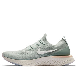 Кроссовки epic react flyknit Nike, зеленый aq0070-009 | mica green/light silver-sail