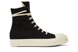 Высокие кроссовки Rick Owens DRKSHDW Strobe Cotton Denim High, черный du02b4800 dq 911 | black/milk