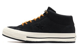 Кеды Converse One Star Series Canvas Shoes Unisex Mid-Top Black Yellow 162551c
