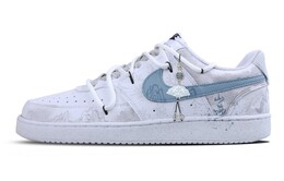 Кроссовки Nike Court Vision 1 Skateboarding Shoes Unisex Low-top White/Blue, светло-серый dh2987-110(team195-男款山海墨卷) | light gray