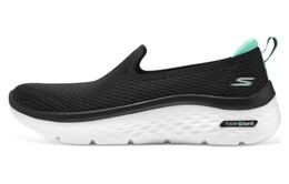 Кроссовки Go Walk Arch Fit Lifestyle женские с низким верхом черного/зеленого цвета Skechers 124273-bktq