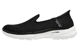 Кроссовки Go Walk 6 Lifestyle женские с низким верхом черного цвета Skechers 896236-bkw