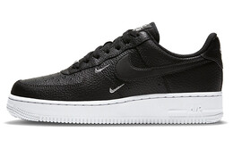 Кроссовки Nike Air Force 1 Low '07 Essential Black White Silver Mini Swoosh Women's ct1989-002