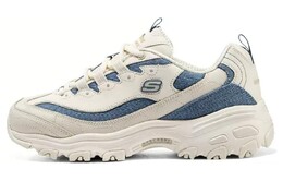 Кроссовки женские D"Lites 1.0 Chunky с низким верхом, белые/королевские синие Skechers 896202-ntbl