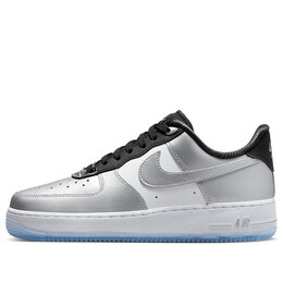 Кроссовки air force 1 низкие Nike, серебряный dx6764-001 | metallic silver/metallic silver/black