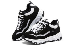 Кроссовки женские I-Conik Chunky с низким верхом, черные/белые Skechers 8730057-bkw