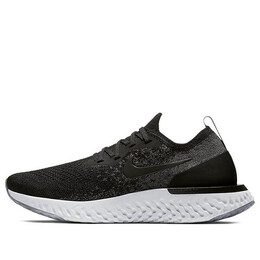 Кроссовки epic react flyknit Nike, черный aq0070-001 | black/white