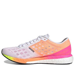 Кроссовки adizero boston 9 Adidas, белый h68744 | white/pink