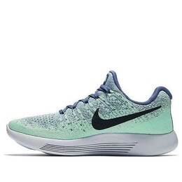 Кроссовки lunarepic low flyknit 2 Nike, голубой 863780-403 | blue moon/dark obsidian/vapor green