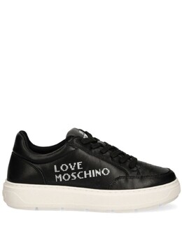Кроссовки на шнуровке с логотипом Love Moschino, черный ja15124g1lia0 | черный