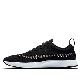 Кроссовки двухцветные гоночные плетеные Nike, черный aj8156-001 | black/white