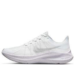 Кроссовки zoom winflo 8 Nike, белый cw3421-104 | summit white/metallic silver/pure platinum