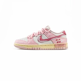 Кроссовки Nike Dunk Skateboarding Shoes Women's Low-top Deep Powder, розовый dd1503-601(team364-樱桃妹妹） | pink