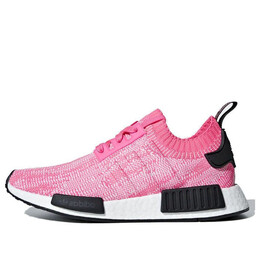 Кроссовки nmd_r1 primeknit Adidas, розовый aq1104 | solar pink/core black