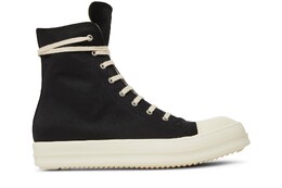 Высокие кроссовки Rick Owens DRKSHDW Fogachine Cotton Nylon High, черный du01b7800 mu 911 | black/milk