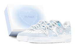 Кроссовки для скейтбординга Air Force 1 женские, низкие, синий Nike dh2920-111(team88-蓝色樱花s-box) | blue/white