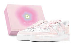 Кроссовки для скейтбординга Air Force 1 женские, низкие, розовый Nike, розовый/белый dh2920-111(team88-粉色樱花s-box) | pink/white