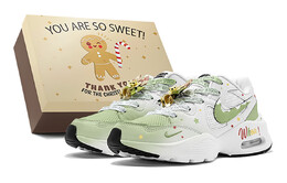 Кроссовки Air Max Fusion Lifestyle женские с низким верхом, белый/зеленый/красный Nike cj1671-100(teams-圣诞礼花cj女s-box) | yellow green