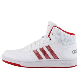 Кроссовки neo hoops 2.0 средние Adidas, белый fw5695 | white/red