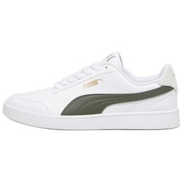 Кроссовки Puma Shuffle Skateboarding Shoes Unisex Low-top White/Green, зеленый 309668-27 | white/green