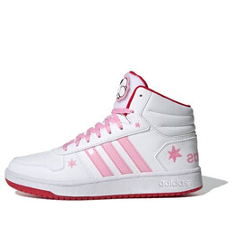 Кроссовки neo hoops 2.0 средние Adidas, белый fw8031 | white/pink