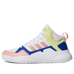 Кроссовки neo play9tis 2.0 Adidas, белый fw5844 | white/pink/blue/light yellow