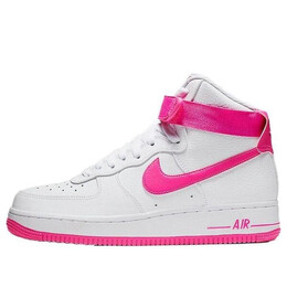 Кроссовки air force 1 высокие Nike, белый 334031-110 | white/pink