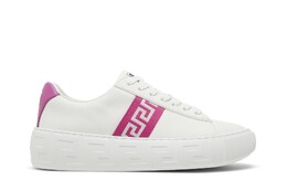 Кроссовки Versace Wmns Greca, белый 1004184 1a00775 2w090 | white/pink