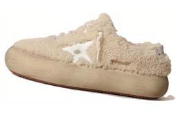 Кроссовки Golden Goose Women's Space Star 'Beige Shearling', белый gwf00346.f003337.15292 | white