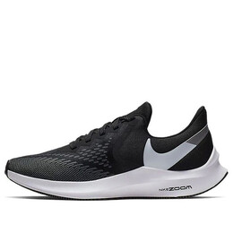 Кроссовки air zoom winflo 6 Nike, черный aq8228-003 | black/white-dark grey-mtlc platinum