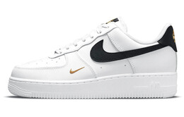 Кроссовки Nike Air Force 1 Low '07 Essential White Black Gold Mini Swoosh Women's cz0270-102