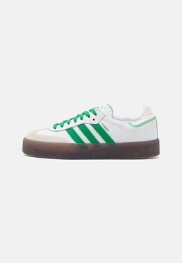 Кроссовки на шнуровке SAMBAE Adidas, белый ad111a2lf-a12 | footwear white/green/off white
