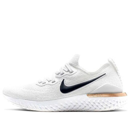 Кроссовки epic react flyknit 2 Nike, белый ci9101-100 | white/midnight navy-rose gold