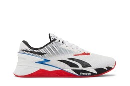 Кроссовки Nano X3 Reebok, белый hq6687 | footwear white/core black/vector blue
