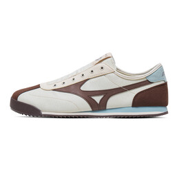 Кроссовки Yongpu X Mizuno LG 60S Lifestyle Shoes Unisex Low-top Off-white/Coffee/Light Blue, цвет Off-white coffee color d1gh240210 | off-white coffee color