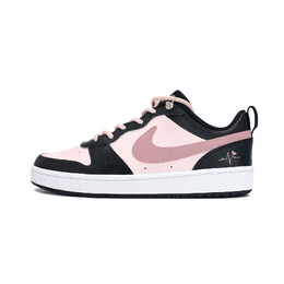 Кроссовки Nike Court Borough Skateboarding Shoes Women's Low-top Pink/Black, черный/розовый bq5448-115（team-134流年胭脂） | black/pink