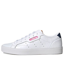 Кроссовки оригиналы гладкие Adidas, белый fy6669 | cloud white / crew navy / screaming pink